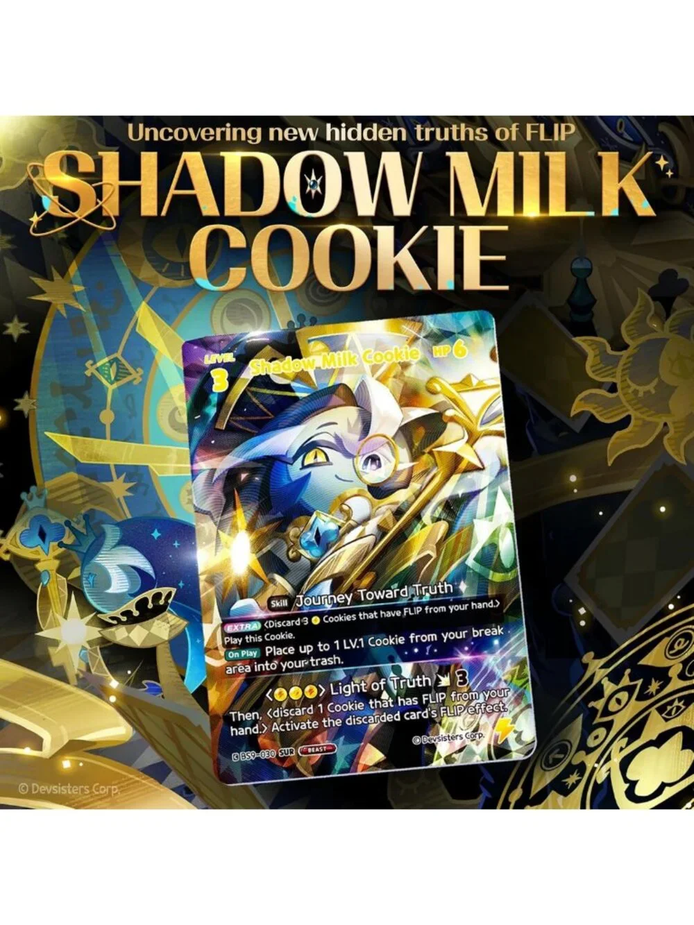 4 Booster Pack Bundle - CookieRun TCG Strategy Game, Truth & Deceit Battle Decks